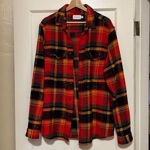 Topman Plaid Shacket